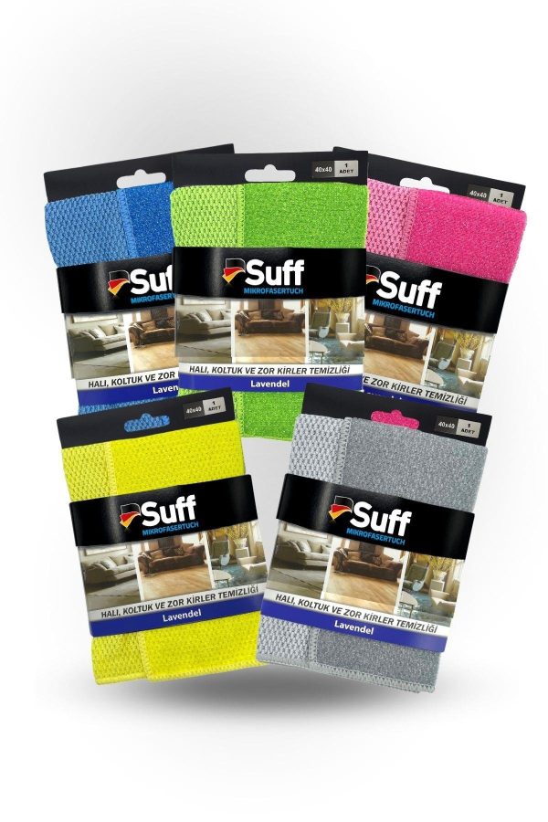 Suff A06 Lavanta Mikrofiber Tırtıklı Detay-Kuaför Bezi 40x40 320gr